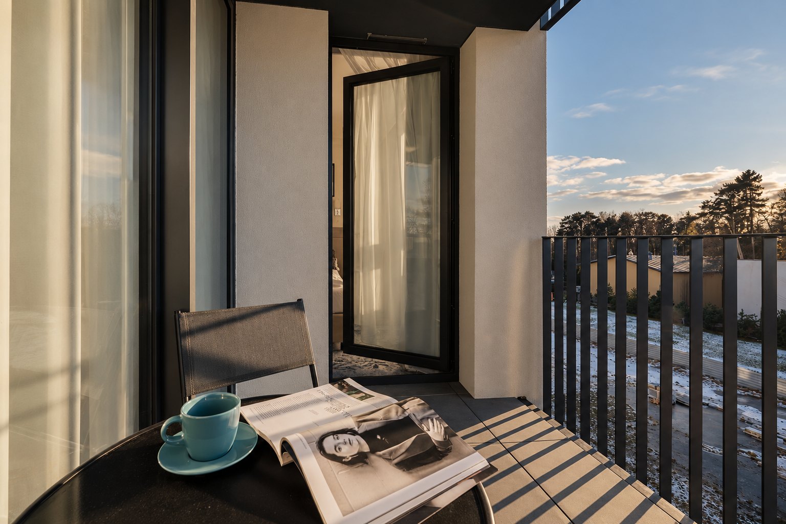 Balkon z widokiem na Mielno, Apartament w Central Park Mielno